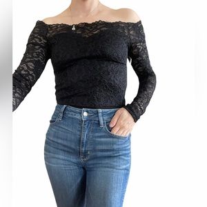 Ardene Lace bodysuit with long sleeves